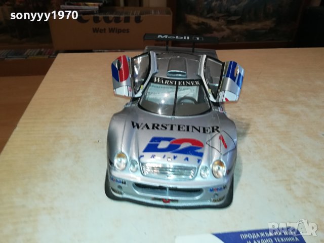 mercedes clk gtr le mans-1/18 METAL CAR 0111230910, снимка 5 - Колекции - 42803030