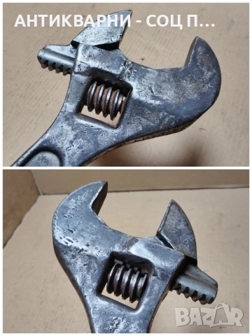 Голям Италиянски Стар Тръбен Раздвижен Ключ ACCIAIO FORGIATO / 3 кг. , снимка 7 - Антикварни и старинни предмети - 52250147