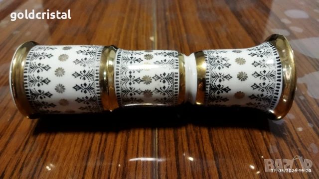 Стар български порцелан ваза, снимка 11 - Антикварни и старинни предмети - 50180207