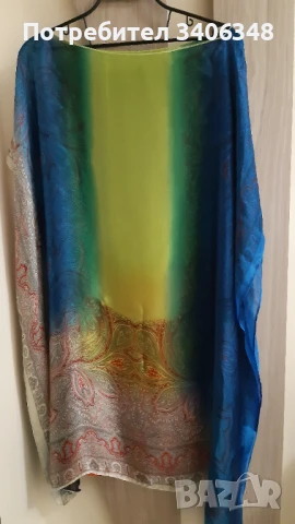 Плажна туника от коприна. Ново. Без размер. , снимка 4 - Туники - 51118558