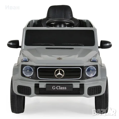 ТОП ЦЕНА!НОВО!Акумулаторен джип Mercedes-Benz G580 GREY с 12V батерия,МЕКИ ГУМИ,кожена седалка,USB, снимка 2 - Детски велосипеди, триколки и коли - 56220032