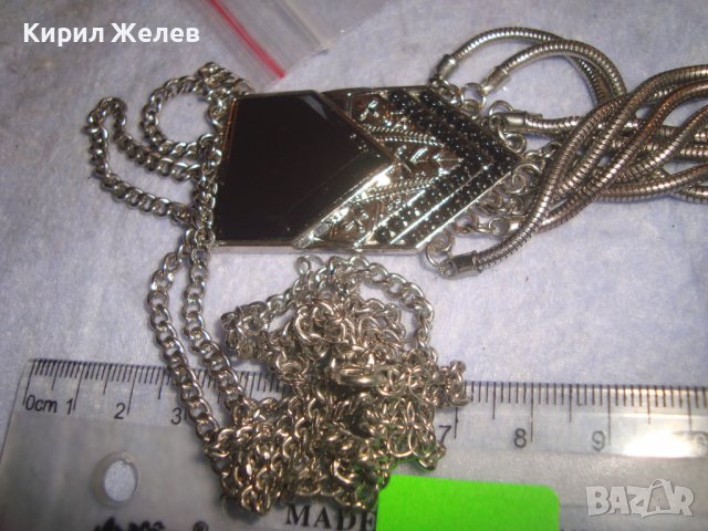 ПОСРЕБРЕНА ФЕШЪН АРТ ОГЪРЛИЦА КОЛИЕ МЕДАЛЬОН МНОГО СТИЛНО КРАСИВО БУТИКОВО БИЖУ 27922, снимка 11 - Колиета, медальони, синджири - 37097480