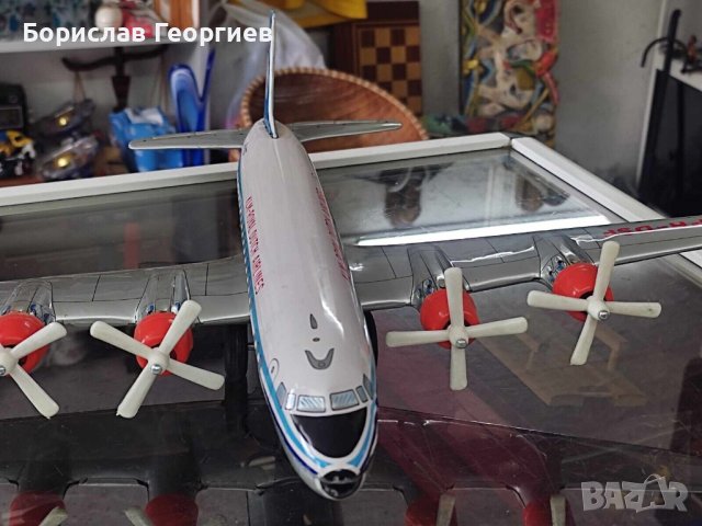 Ламаринена играчка самолет DAIYA TERAI TOYS CO. JAPAN , снимка 2 - Колекции - 44172822