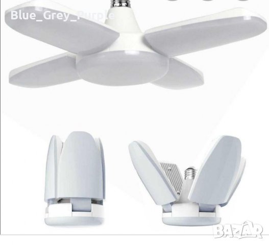 100W регулируема LED лампа за дома, гаража, мазе , LED deformable lamp, снимка 2 - Лед осветление - 39886319