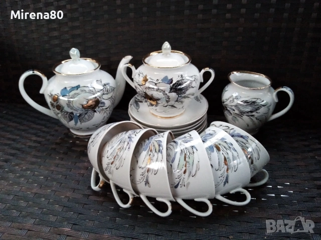 Чаен сервиз * Жемчужный * - ЛФЗ