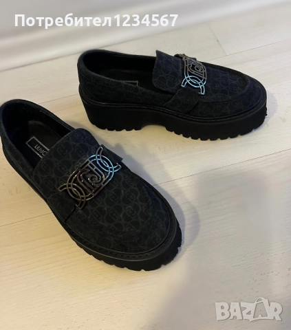 Liu Jo лоуфъри от естествен велур, с дебела подметка, 35 н,намалени от 379, снимка 10 - Дамски ежедневни обувки - 52585063