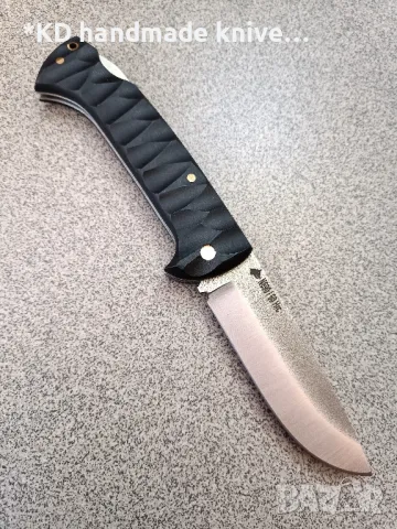 Сгъваем нож ръчно изработен от N690co стомана + ПОДАРЪК кания
