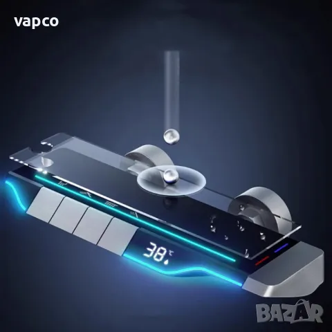 Модерен интелигентен душ с дисплей и LED подсветка D31, снимка 9 - Душове - 49438845