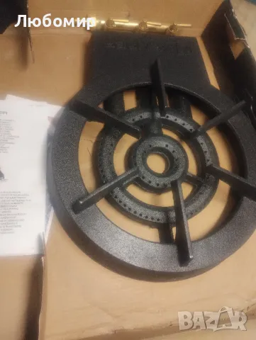 Чугунена външна горелка 3 крана (8.6kW), диаметър 300 mm - LPG бутилка, снимка 4 - Котлони - 49044960