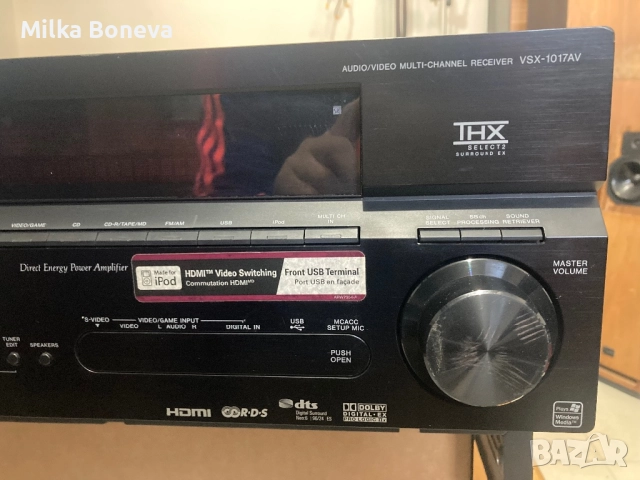 Pioneer VSX 1017 + BD PLAYER, снимка 2 - Ресийвъри, усилватели, смесителни пултове - 52947386