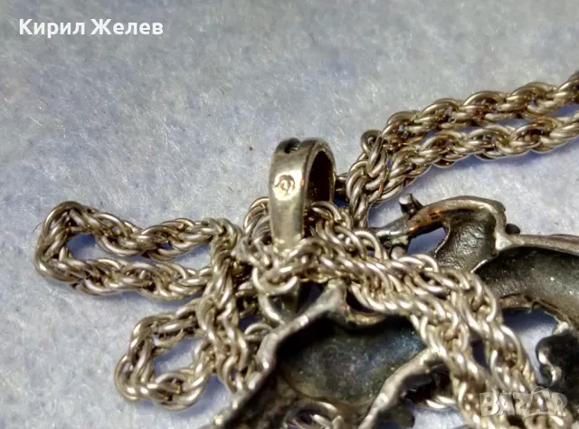 СРЕБЪРЕН ПЕНДАНТ ДРАКОН МАРКОВО ЛАКИРАНО СРЕБРО 925 със СРЕБЪРЕН ЛАНЕЦ СРЕБРО 925 ПРОБА 42630, снимка 5 - Колиета, медальони, синджири - 49294713