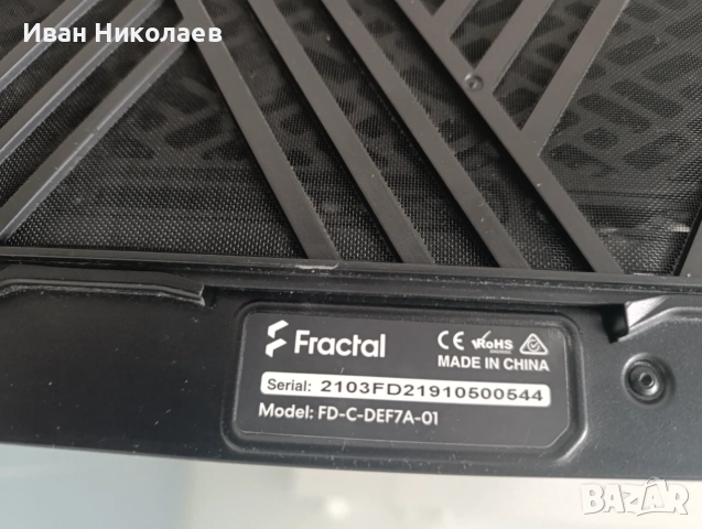 Fractal Design Define 7 (Black Solid) + Corsair TX750M, снимка 2 - Захранвания и кутии - 56430228