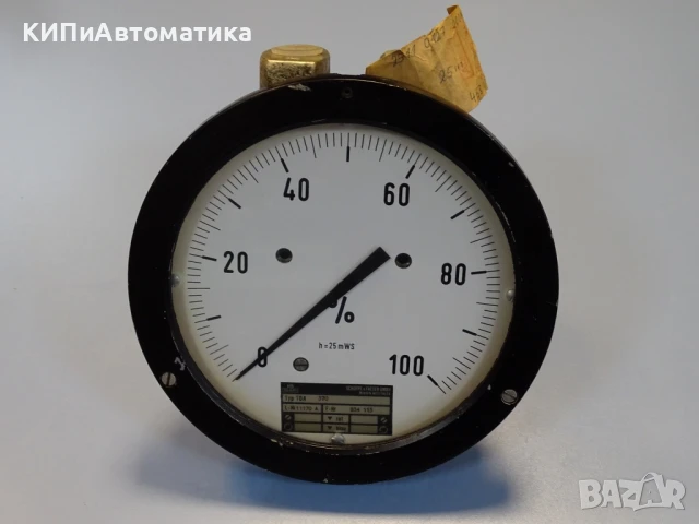 Диференциален манометър Schopper& Faeser Typ TDA 370 Barton-Zelle 224 h=25mWS, снимка 10 - Резервни части за машини - 50504922