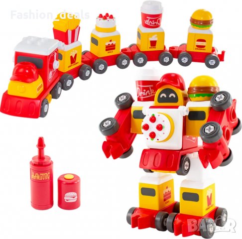 Нова играчка за деца STEM Конструкция Превозни средства Влак Подарък