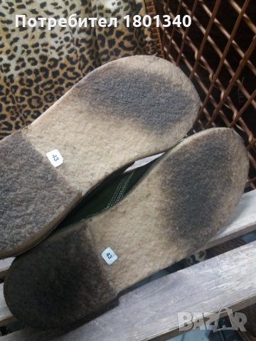 Естествена кожа- каучукова подметка мъжки боти, масленозелени- 43 номер , снимка 10 - Ежедневни обувки - 31062899