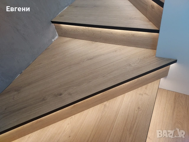 ламинат на стълби , снимка 2 - Ламиниран паркет и подложки - 53888199