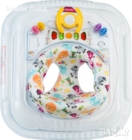 Бебешка проходилка 3 в 1 Moni Jungle Fun | Музикална проходилка с играчки, светлини и 5 мелодии, снимка 4 - Други - 51594150