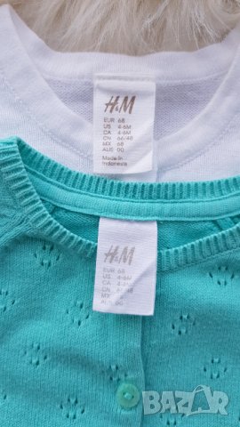 Бебешка жилетка H&M 4-6 месеца, снимка 3 - Жилетки и елечета за бебе - 44407074
