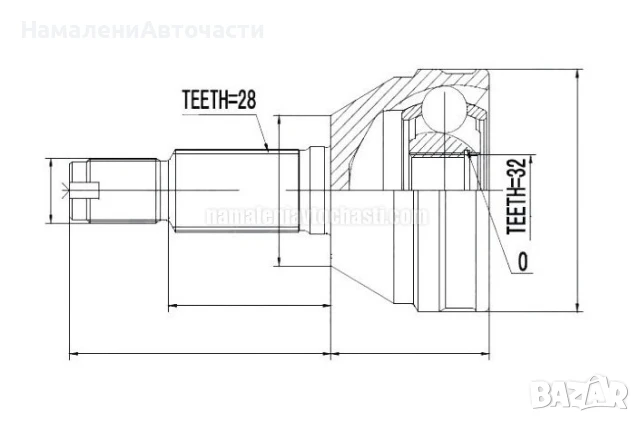 Предно външно каре 96328841 NPZDW024 Chevrolet