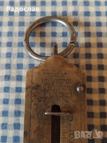 стар германски кантар KRUPS, снимка 4 - Антикварни и старинни предмети - 54168548