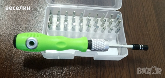 Комплект 32 части часовникарски отвертки, снимка 3 - Отвертки - 52372988