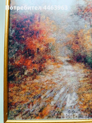 гоблен ,, След дъжда" 16,5/20 см, снимка 7 - Гоблени - 51230540