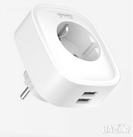 Смарт Контакт Gosund 2 x USB, енергиен мониторинг, Alexa, Google, 3680W 16A, снимка 3 - Друга електроника - 33843518