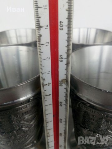 Калаени релефни чаши, снимка 10 - Колекции - 35242976
