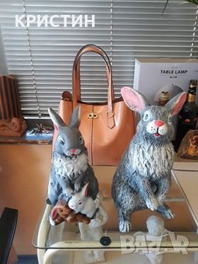КЕРАМИЧНО СЕМЕЙСТВО ЗАЙЦИ, снимка 4 - Статуетки - 20872486