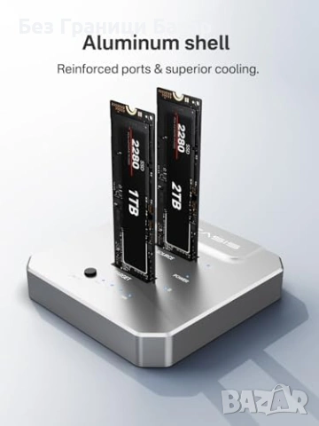 Нов ACASIS NVMe M.2 Дубликатор USB-C Док Станция 10Gbps за бързо клониране, снимка 7 - Друга електроника - 54089938