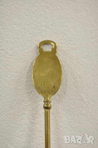 Стар меснгов тризъбец за камина, украса - Mrs Bardell, снимка 5 - Декорация за дома - 52857156