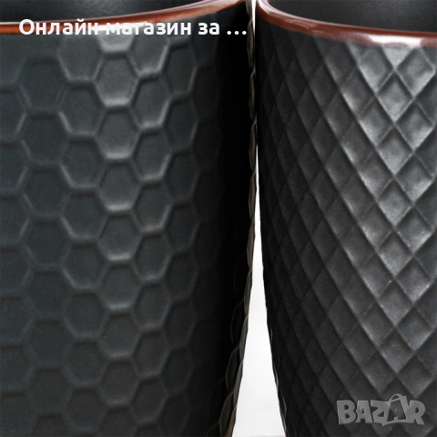 Комплект от 4 чаши с капацитет 400мл, черни 139673, снимка 5 - Прибори за хранене, готвене и сервиране - 53230761