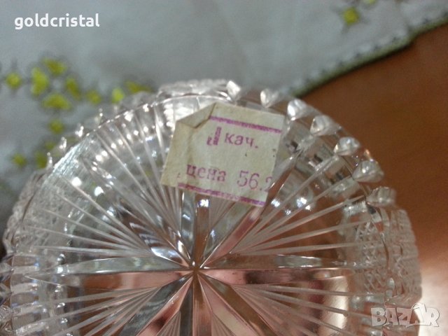 Кристална кана, снимка 4 - Антикварни и старинни предмети - 44482770