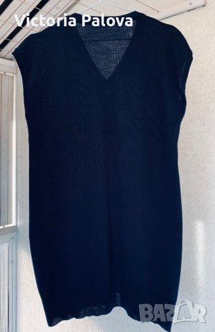 Стилен дълъг елек  меринос, снимка 6 - Елеци - 42888326