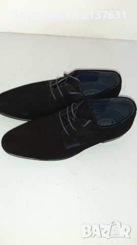 НОВИ ! МЪЖКИ ВЕЛУРЕНИ ОБУВКИ АМ - N 40, снимка 2 - Официални обувки - 38497770