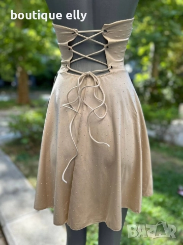 елегантна рокля с регулиращи се връзки, снимка 6 - Рокли - 52135310
