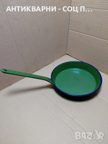 Соц Стар Емалиран Тиган. НОМЕР 342., снимка 2 - Антикварни и старинни предмети - 54101790