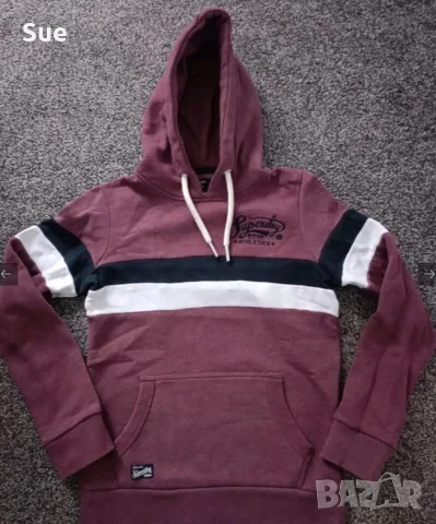 Superdry дамски суитшърт XS, лилав, снимка 2 - Суичъри - 55849601