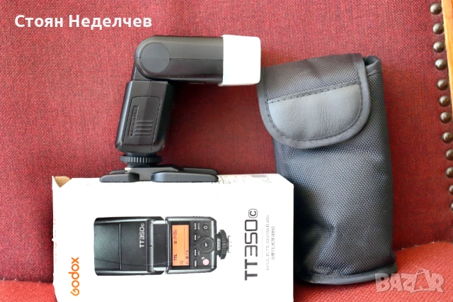 Светкавица GODOX TT350c за Canon, снимка 4 - Светкавици, студийно осветление - 54310326