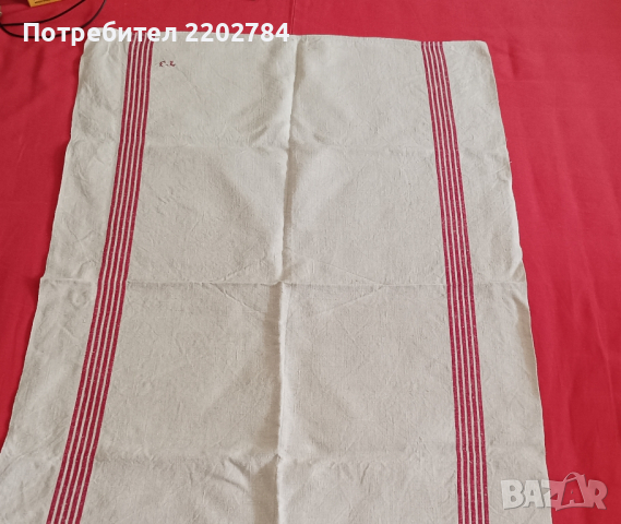 Битови,старинни големи ленени кърпи , снимка 18 - Покривки за маси - 29883129