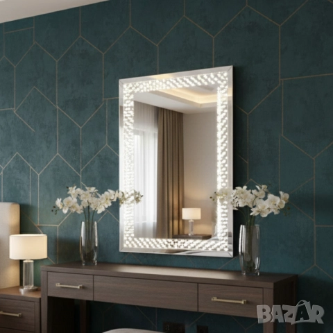 Стилно LED огледало, снимка 5 - Други стоки за дома - 51852494