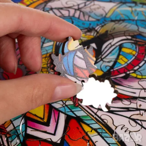 Дървен пъзел с животни / Детски дървени пъзели с животни - 3 модела, снимка 8 - Игри и пъзели - 47727714