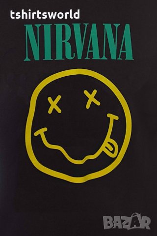 Нов мъжки суичър с трансферен печат на музикалната група Nirvana (Нирвана), снимка 5 - Суичъри - 31757713