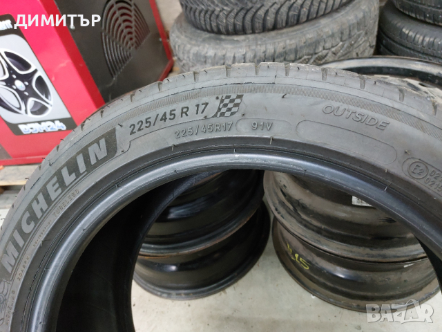 4 бр.летни гуми Michelin 225 45 17 dot1019 цената е за брой!, снимка 6 - Гуми и джанти - 44654464