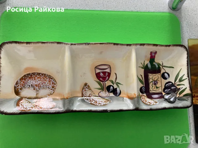 Плато за сервиране от три части, снимка 11 - Чинии - 50133063