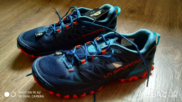 La Sportiva Bushido 3 Wide Deep Sea/Cherry Tomato , снимка 11 - Маратонки - 47258352