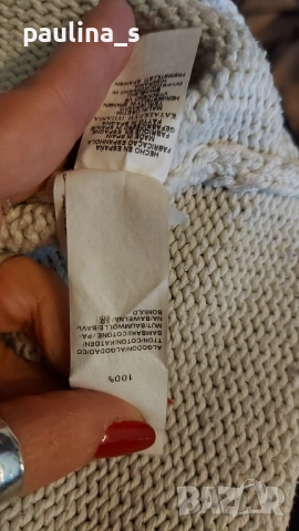 Два различни броя / Винтидж / Памучен пуловер "Zara" basic / Зара памучен пуловер , снимка 16 - Блузи с дълъг ръкав и пуловери - 27266449