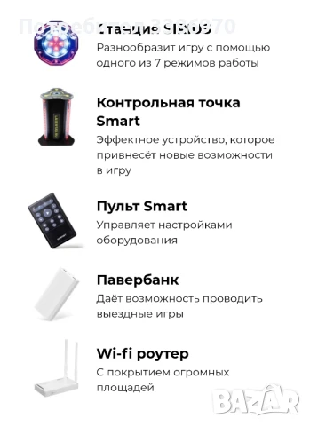 Готов бизнес Лазер Таг! 10 комплекта !, снимка 4 - Друго търговско оборудване - 50762351