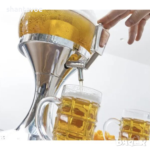 Диспенсър за бира с охладител и вместимост 3.5 литра, снимка 3 - Подаръци за мъже - 44602127