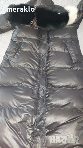 Намаление Черен пухен разкош, гъши пух и естествена яка, снимка 3 - Якета - 40032757